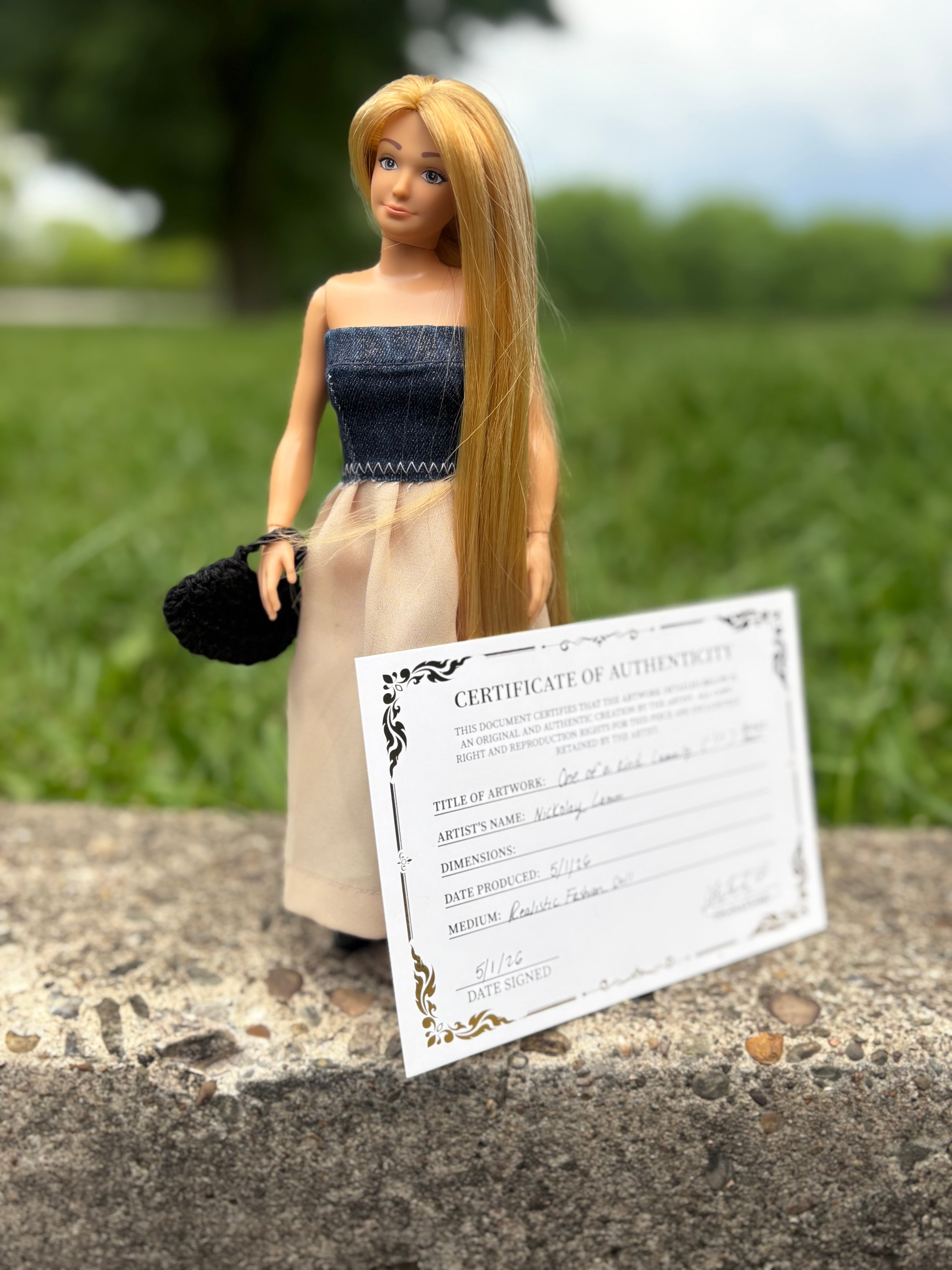 Photographer OOAK Doll Commission (New Hair)