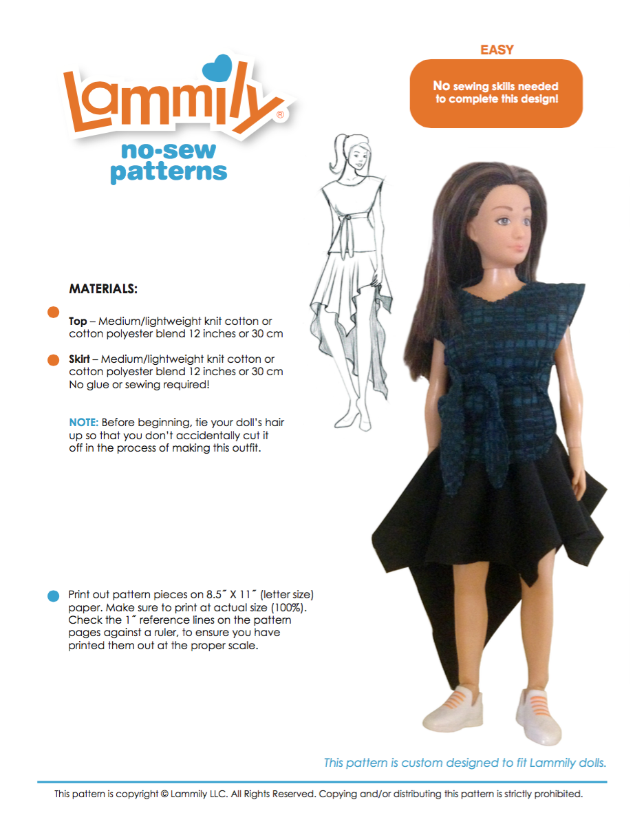 3 Pack No Sew Patterns