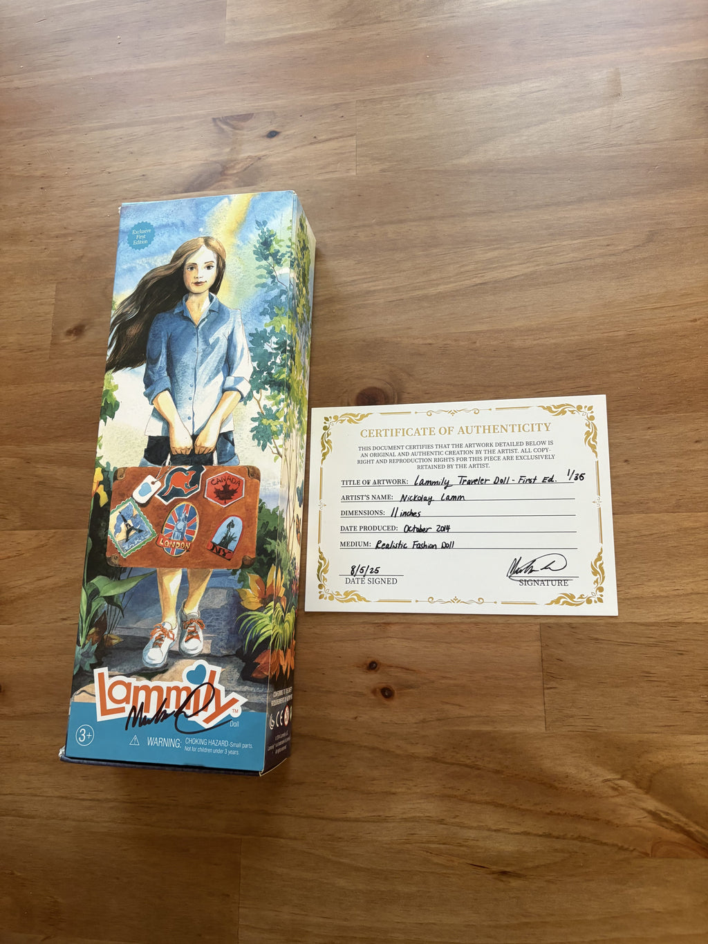 Traveler Lammily Doll (Signed Collector’s Edition with Certificate- Last 28 in stock Special Sale)