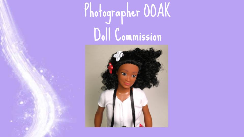 Photographer OOAK Doll Commission (New Hair)